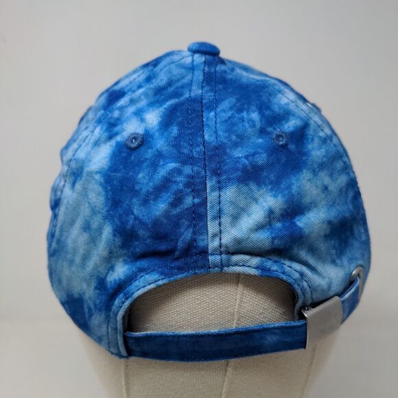 Stitch Men's Slideback Hat Blue Tie Dye Embroidered Logo Vent Holes - Picture 5 of 6